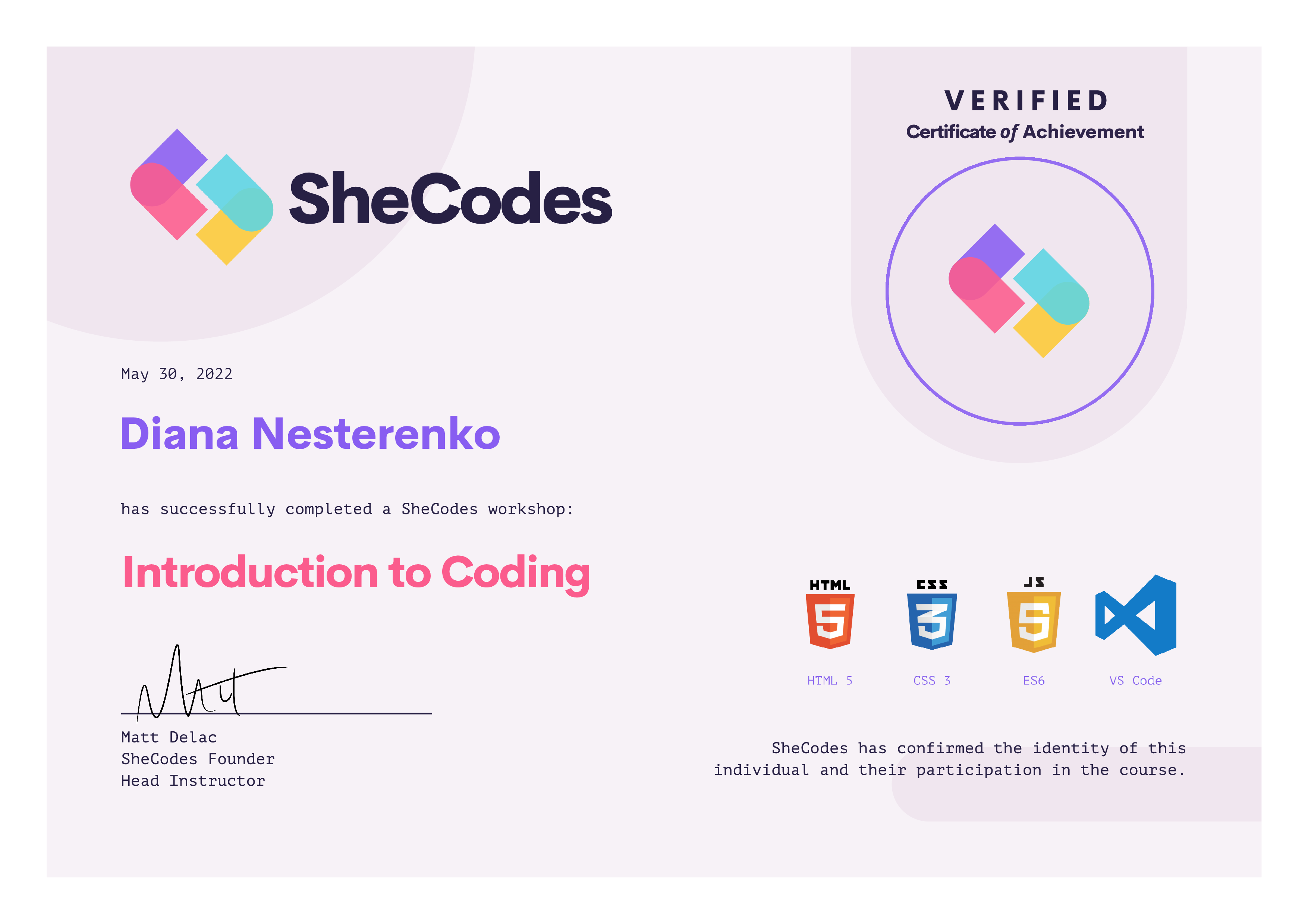 certificateone